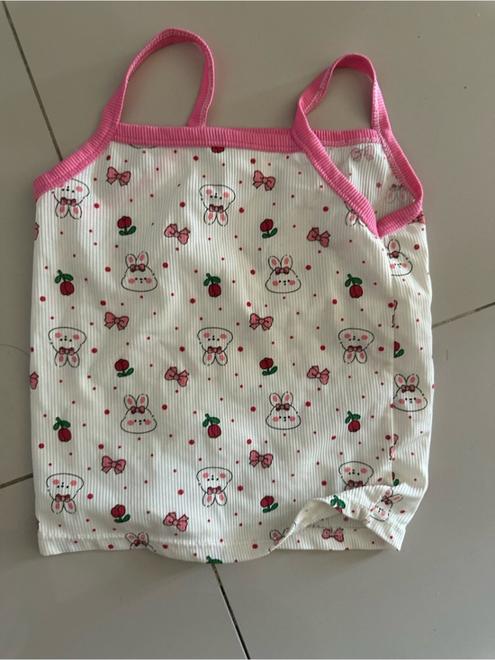 Other - Pink Bunny Print Kids Tank Top